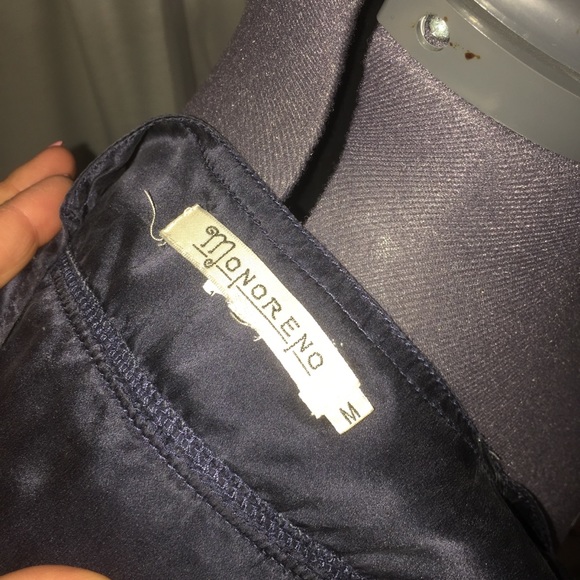 Navy blue, tunic length tank - Picture 3 of 4